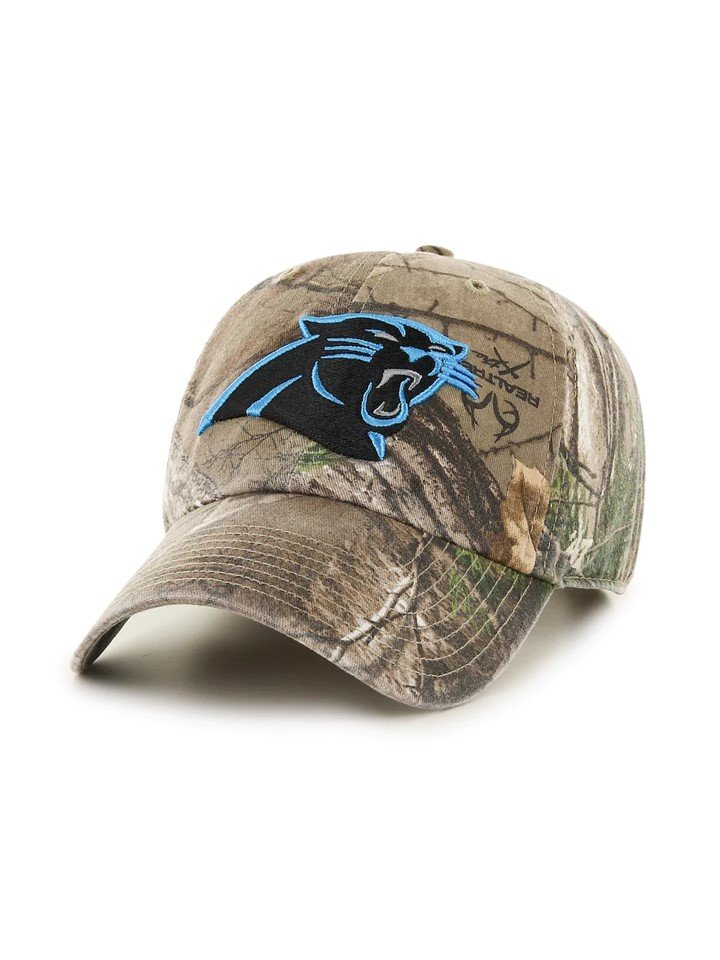 47 Men's Carolina Panthers Camo Reign Clean Up Adjustable Hat