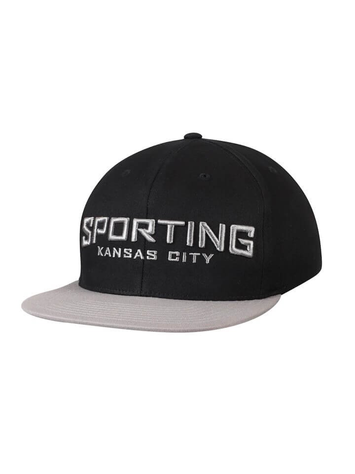 Sporting Kansas City Mitchell & Ness Wordmark Flex Adjustable Snapback Hat  - Black Solo aquí en Mr Cachuchero.