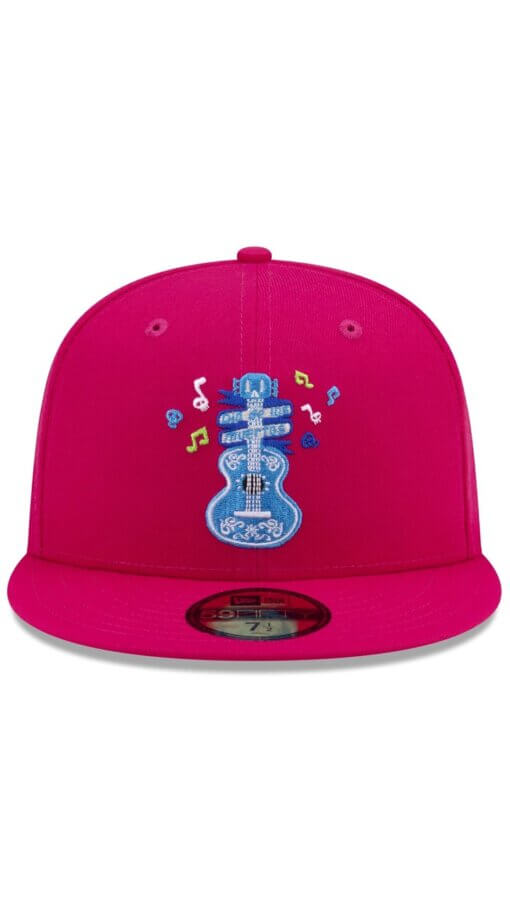 Dia de los Muertos Guitar New Era 59FIFTY Fitted Hat 7 3/8 – Pink - Image 2