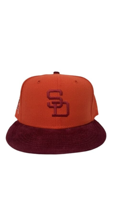 San Diego Padres Cord Visor New Era 59FIFTY Fitted Hat 7 3/8