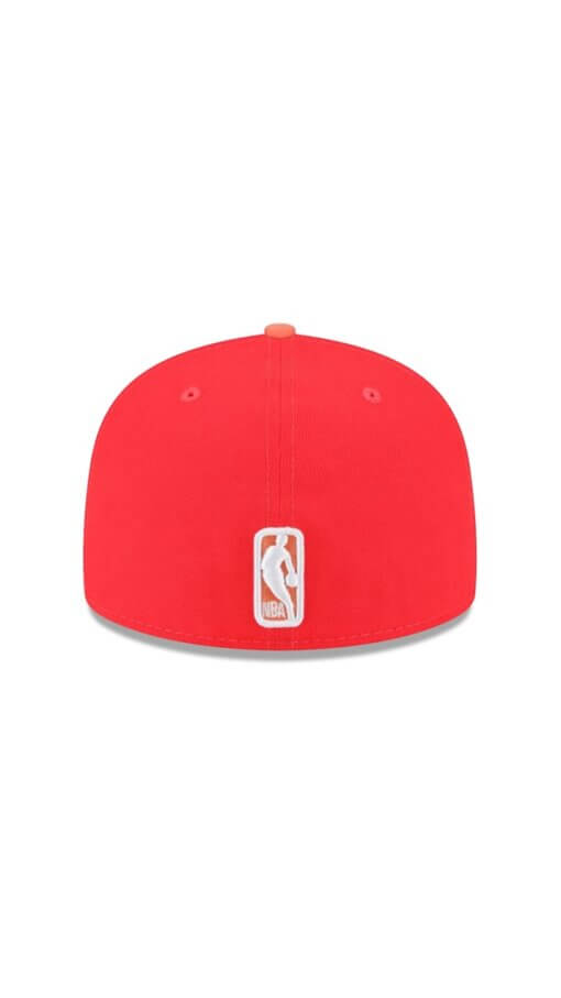 Philadelphia 76ers Tonal New Era 59FIFTY Fitted Hat 7 1/4 - Red/Peach - Image 4