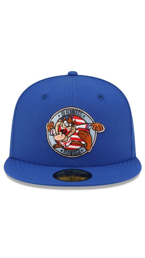 Looney Tunes Olympics USA Taz New Era 59FIFTY Fitted Hat 7 1/4 - Image 2