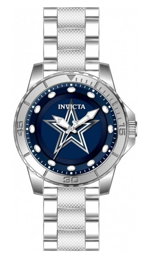 NFL Dallas Cowboys Men 48mm Acero Inoxidable Quartz Resistente al agua 50 metros - Image 2