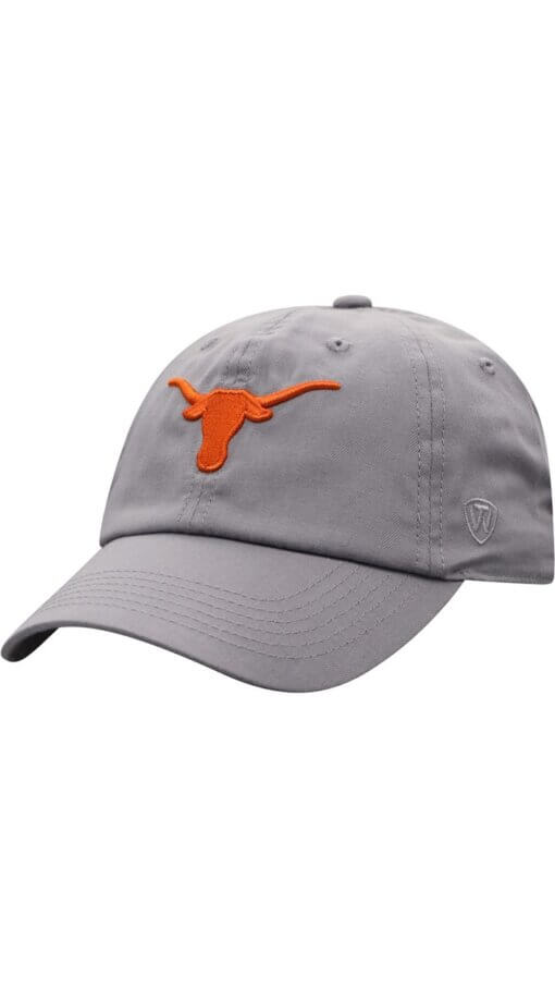 Texas Longhorns Top of the World Staple Adjustable Hat - Gray