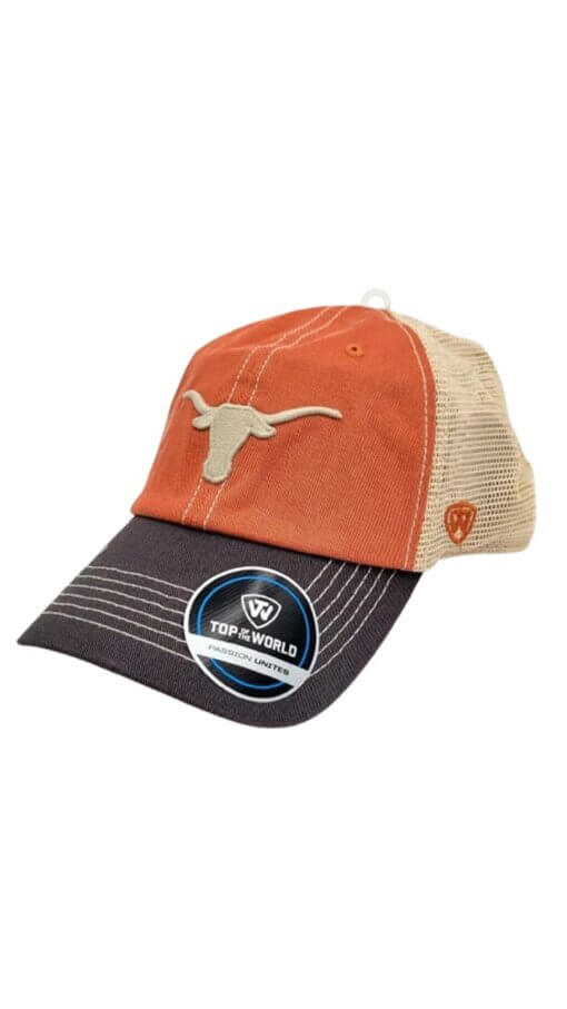 Texas Longhorns Top of the World Orange Offroad Trucker Snapback Hat