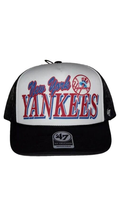 New York Yankees Creedence Foam 47 Brand Trucker Adjustable - Image 2