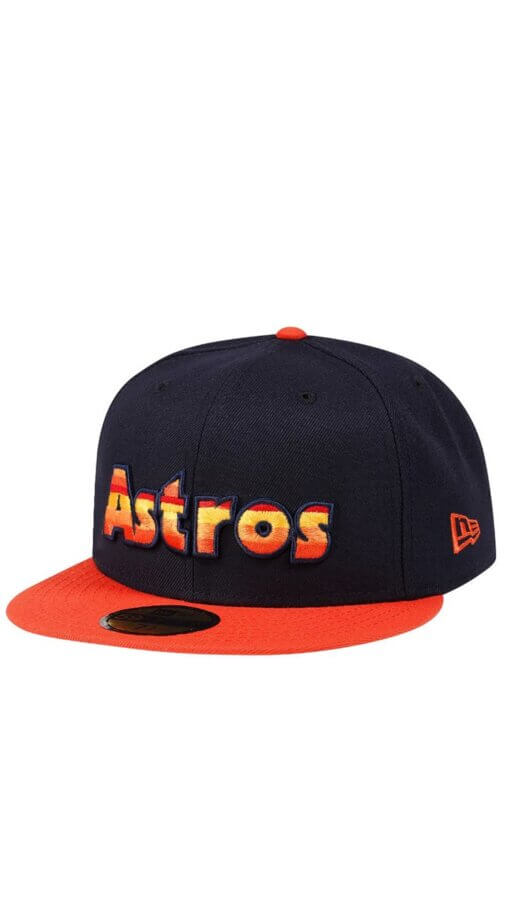 Houston Astros Jersey Fit Throwback Edition New Era 59FIFTY Fitted Hat 7 1/8