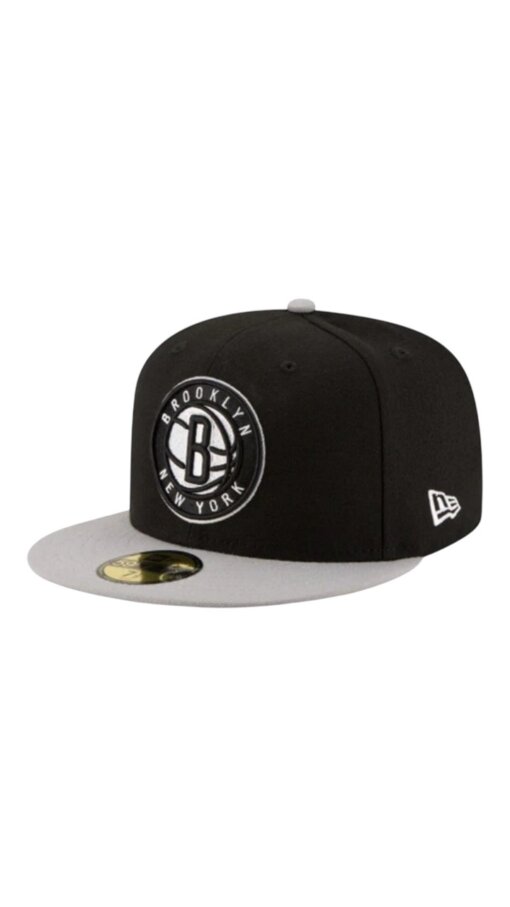 Brooklyn Nets 2 Tone New Era 59FIFTY Fitted 8. - Black/Gray
