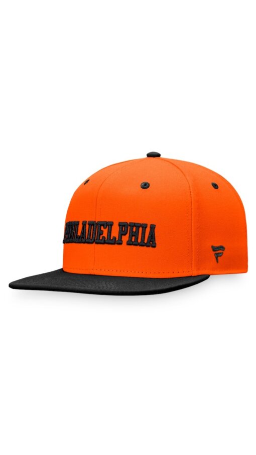 Philadelphia Flyers Heritage City Two-Tone Fanatics Snapback Hat - Orange/Black