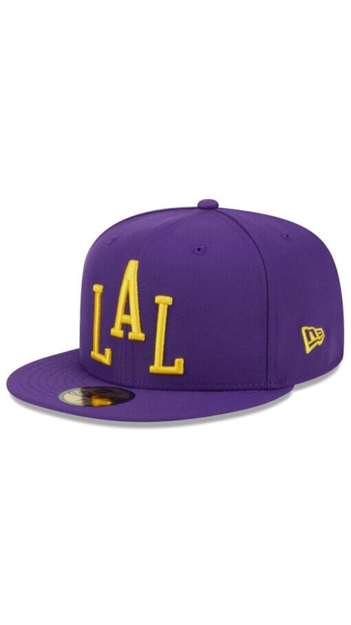 Los Angeles Lakers City Edition Alternate New Era 59FIFTY Fitted Hat 7 3/8 - Purple