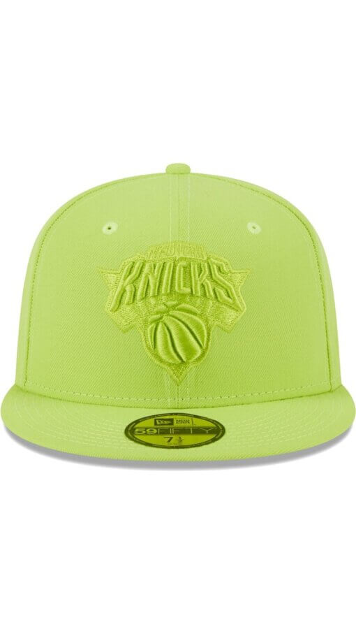 New York Knicks Spring Color Pack New Era 59FIFTY Fitted Hat 7 1/4 - Neon Green - Image 2