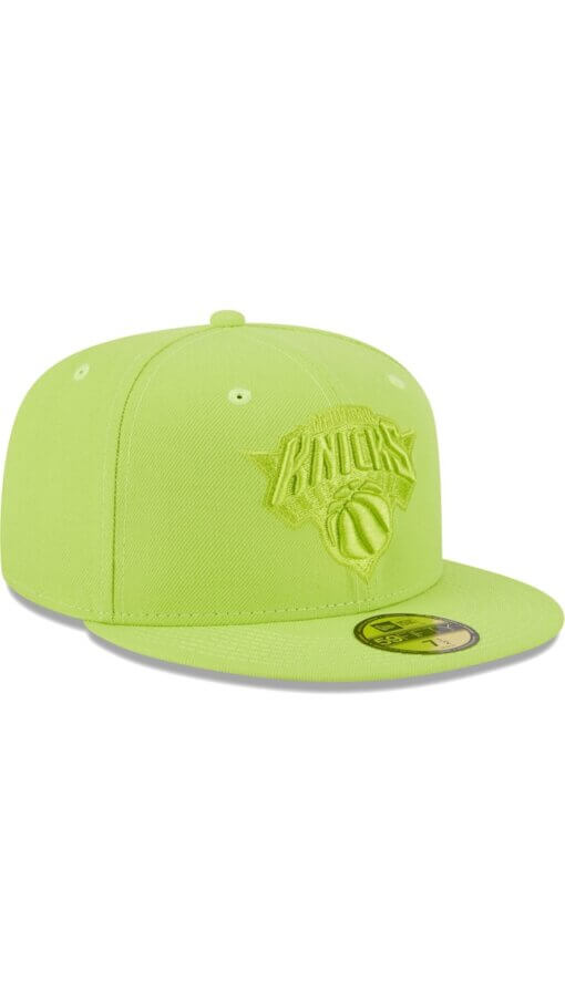 New York Knicks Spring Color Pack New Era 59FIFTY Fitted Hat 7 1/4 - Neon Green - Image 3