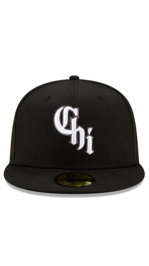 Chicago White Sox City Connect New Era 59FIFTY Fitted Hat 7 1/4 - Black - Image 2