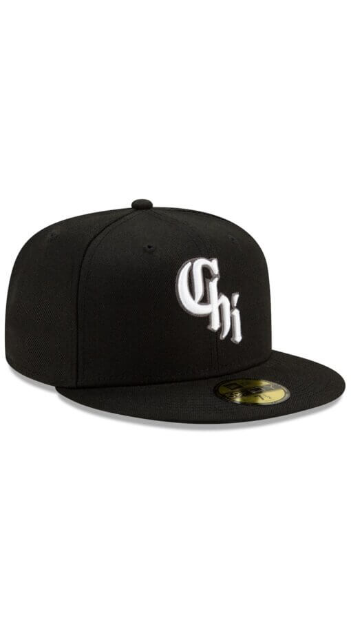Chicago White Sox City Connect New Era 59FIFTY Fitted Hat 7 1/4 - Black - Image 3