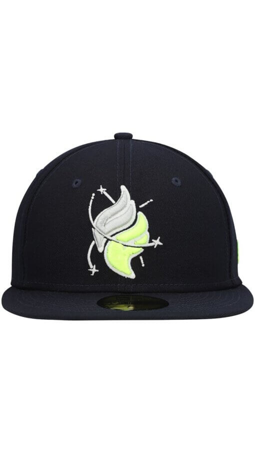 Columbia Fireflies Authentic Collection New Era 59FIFTY Fitted Hat 7 5/8 – Navy - Image 2