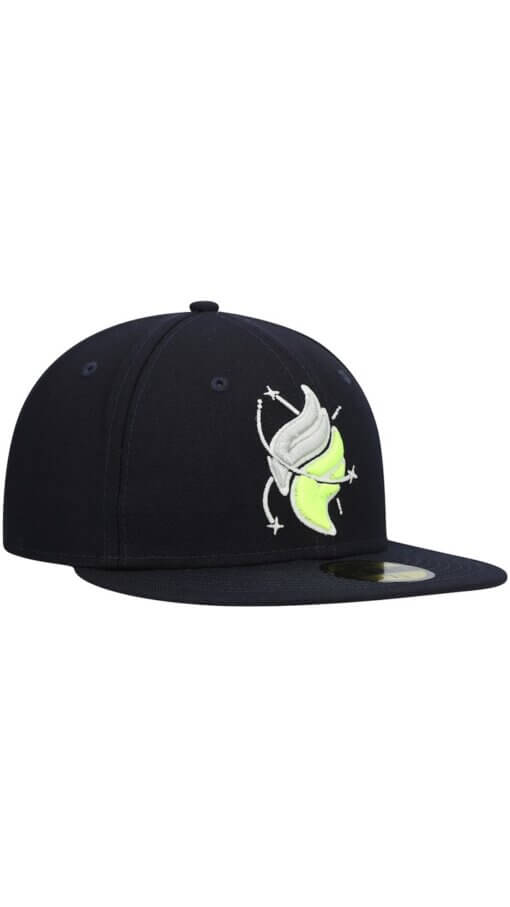 Columbia Fireflies Authentic Collection New Era 59FIFTY Fitted Hat 7 5/8 – Navy - Image 3
