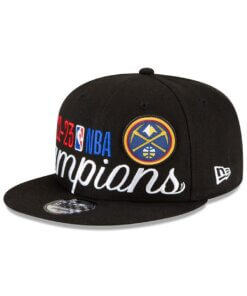 Denver Nuggets NBA Finals Champions Locker Room New Era 9FIFTY Snapback Hat - Black