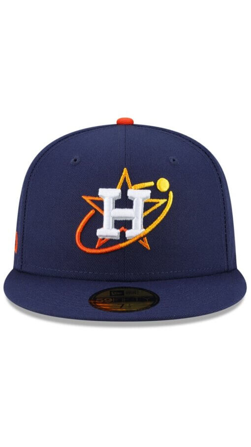 Houston Astros City Connect New Era 59FIFTY Fitted Hat 7 3/8 - Navy - Image 2