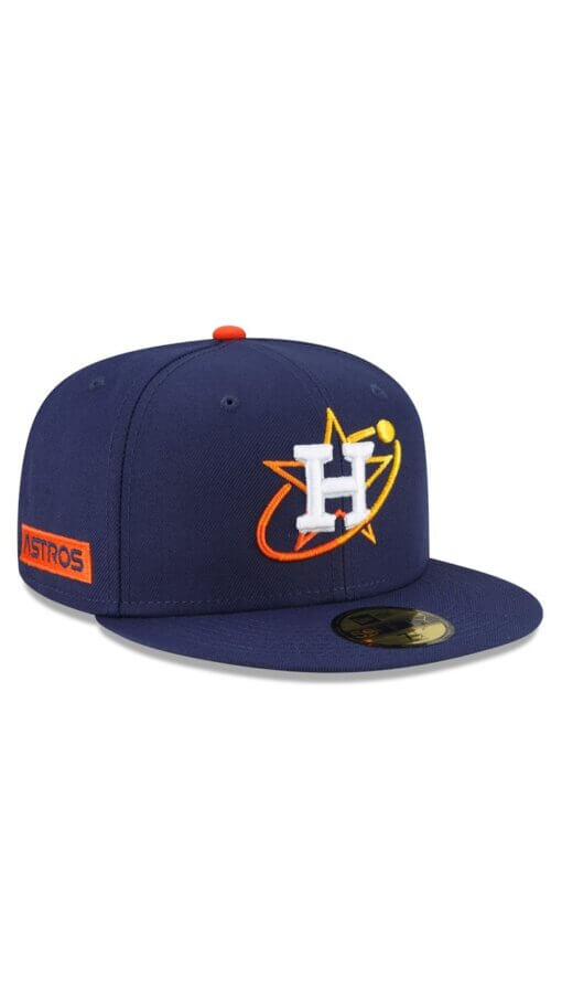 Houston Astros City Connect New Era 59FIFTY Fitted Hat 7 3/8 - Navy - Image 3