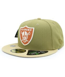 Las Vegas Raiders Repreve New Era 59FIFTY Fitted Hat 7 5/8 – Moss Green
