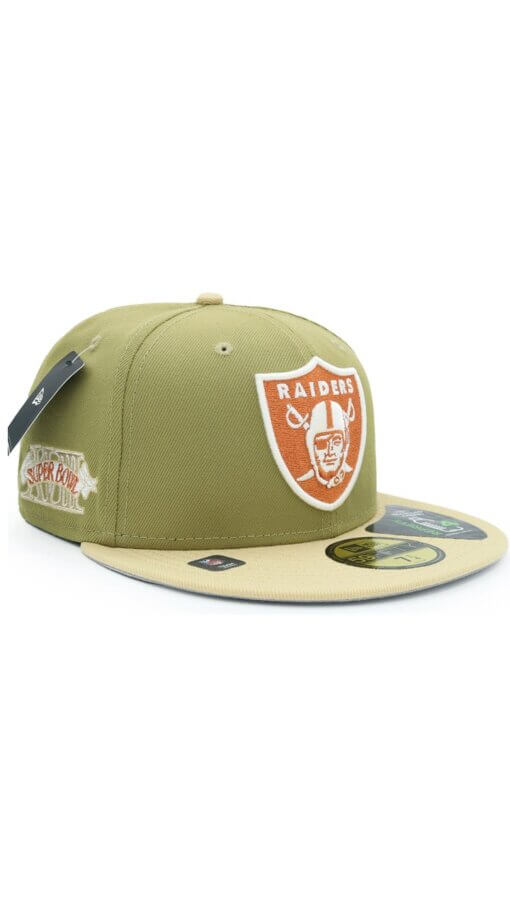 Las Vegas Raiders Repreve New Era 59FIFTY Fitted Hat 7 1/2 – Moss Green - Image 3