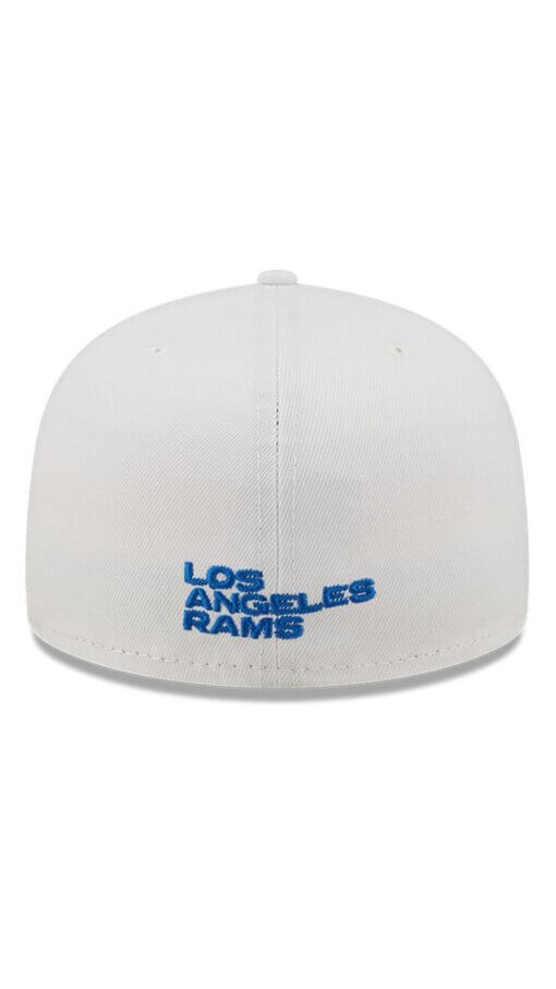 Los Angeles Rams Omaha New Era 59FIFTY Fitted Hat 7 3/8 - White - Image 4