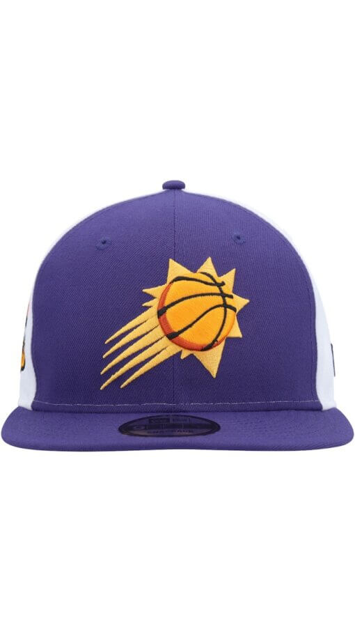 Phoenix Suns Pop Panels New Era 9FIFTY Snapback Hat - Purple - Image 2