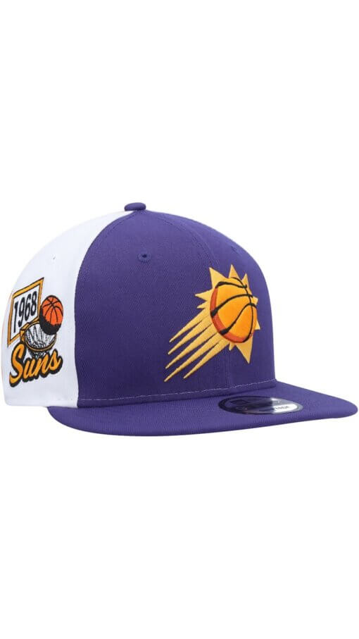 Phoenix Suns Pop Panels New Era 9FIFTY Snapback Hat - Purple - Image 3