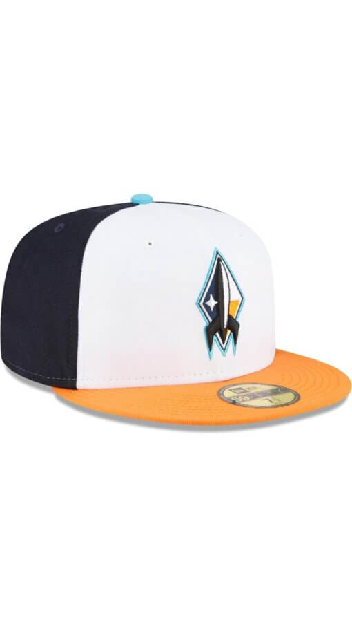 Sugar Land Space Cowboys Authentic Collection New Era 59FIFTY Fitted Hat 7 1/4 - Black - Image 3
