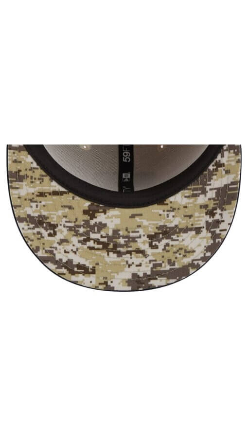 Tennessee Titans Salute To Service New Era 59FIFTY Fitted Hat 7 1/4 - Stone/Navy - Image 5