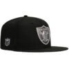 Las Vegas Raiders Shield New Era 59FIFTY Fitted Hat 7 1/8 – Black