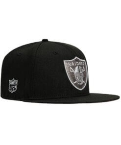 Las Vegas Raiders Shield New Era 59FIFTY Fitted Hat 7 1/8 – Black