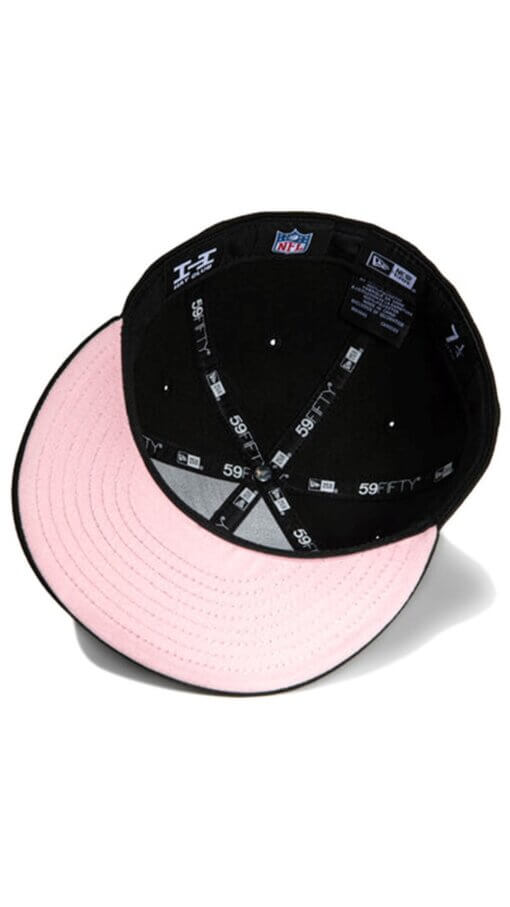 Las Vegas Raiders Shield New Era 59FIFTY Fitted Hat 7 1/8 – Black - Image 3