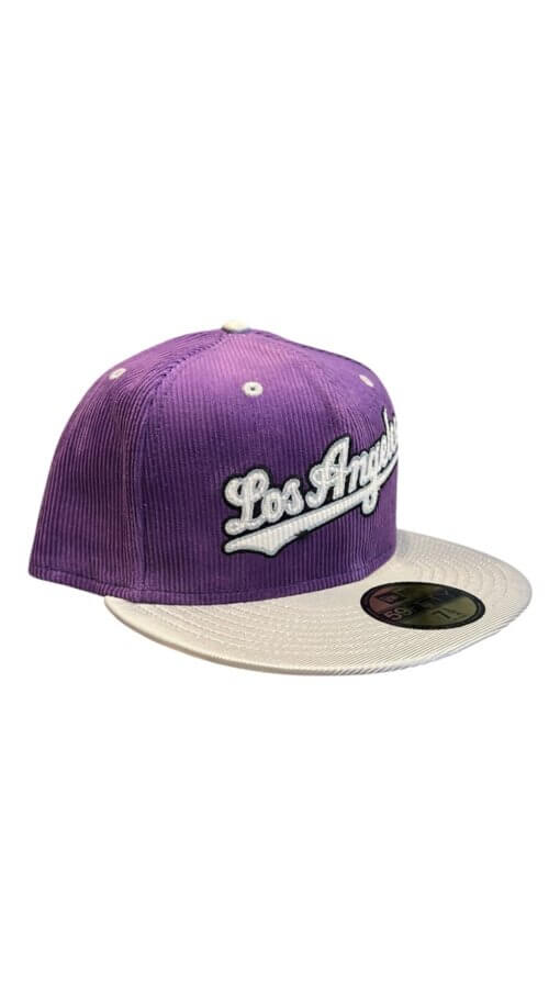Los Angeles Dodgers Corduroy New Era 59FIFTY Fitted Hat 7 3/8 - Image 2
