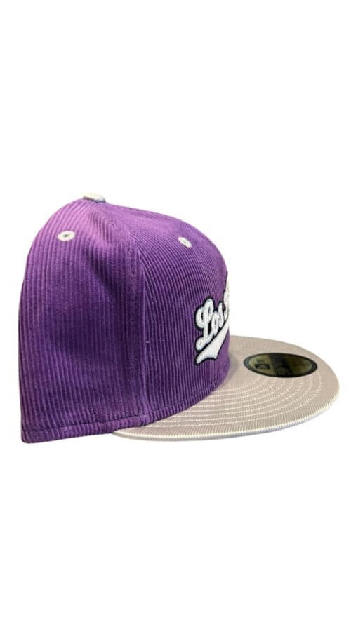 Los Angeles Dodgers Corduroy New Era 59FIFTY Fitted Hat 7 3/8 - Image 4