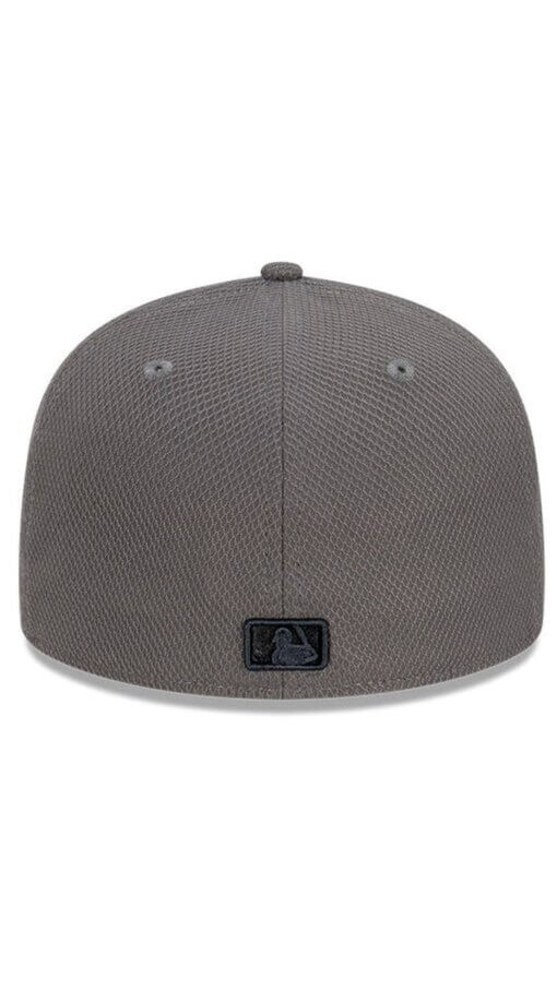 New York Mets Diamond Era Storm 2 Tone New Era Fitted Hat 7 1/4 – Gray - Image 4