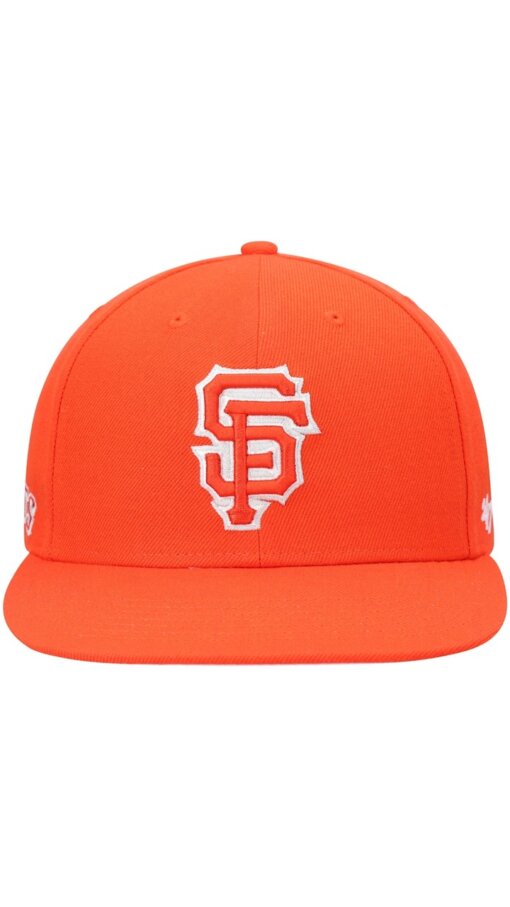 San Francisco Giants City Connect 47 Brand Captain Snapback Hat - Orange - Image 2