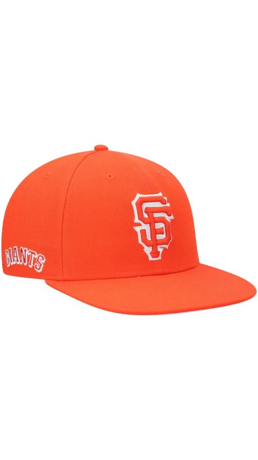 San Francisco Giants City Connect 47 Brand Captain Snapback Hat - Orange - Image 3