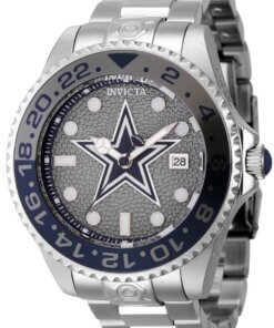 NFL Dallas Cowboys Men 47mm Acero Inoxidable Automatico Resistente al agua 300 metros