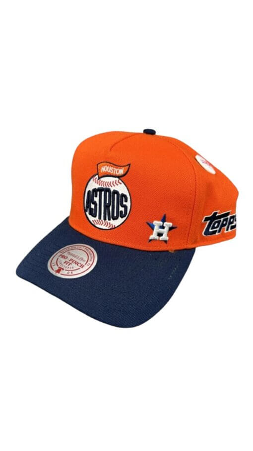 Houston Astros Topps A Frame Mitchell & Ness Snapback Adjustable