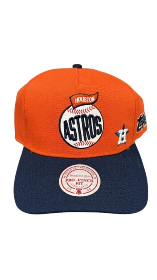 Houston Astros Topps A Frame Mitchell & Ness Snapback Adjustable - Image 2