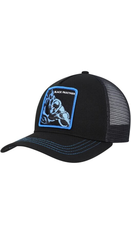 Black Panther Retro A-Frame Lids Exclusive Snapback Adjustable Hat – Black