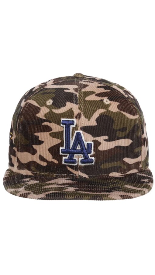 Los Angeles Dodgers Camo Cord New Era 59FIFTY Fitted 7 5/8 - Camo - Image 2