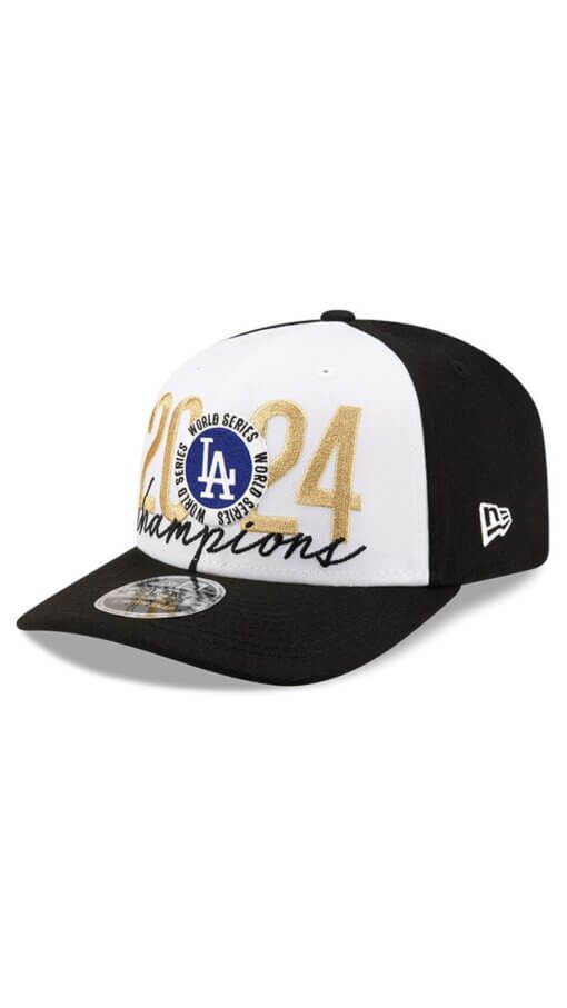 Los Angeles Dodgers 2024 World Series Champions Locker Room New Era 9SEVENTY Stretch-Snap Hat