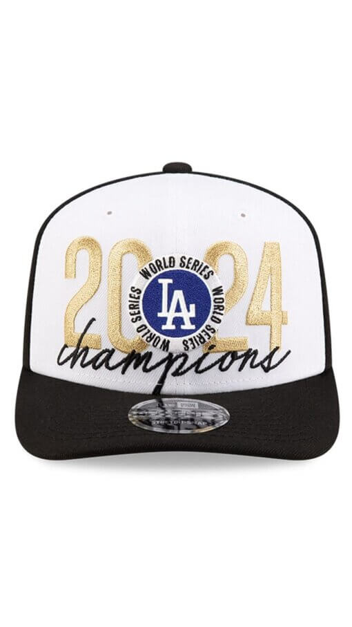 Los Angeles Dodgers 2024 World Series Champions Locker Room New Era 9SEVENTY Stretch-Snap Hat - Image 2