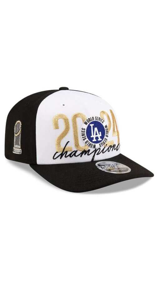 Los Angeles Dodgers 2024 World Series Champions Locker Room New Era 9SEVENTY Stretch-Snap Hat - Image 3