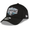 Philadelphia Eagles 2024 NFC East Division Champions Locker Room New Era 9FORTY Adjustable Hat - Black