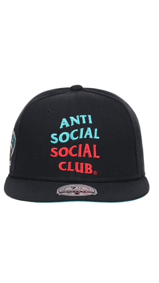 Vancouver Grizzlies Antisocial  Social Club Mitchell & Ness Fitted Hat 7 3/8 - Image 2