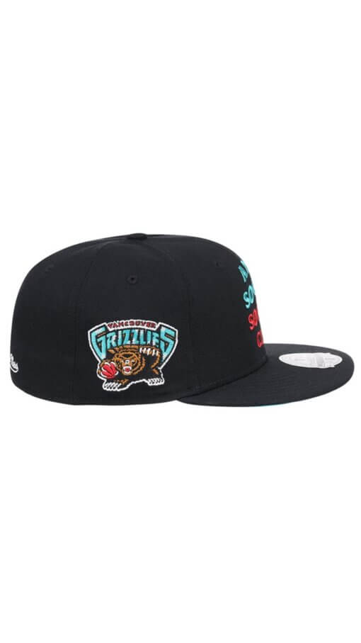Vancouver Grizzlies Antisocial  Social Club Mitchell & Ness Fitted Hat 7 3/8 - Image 4