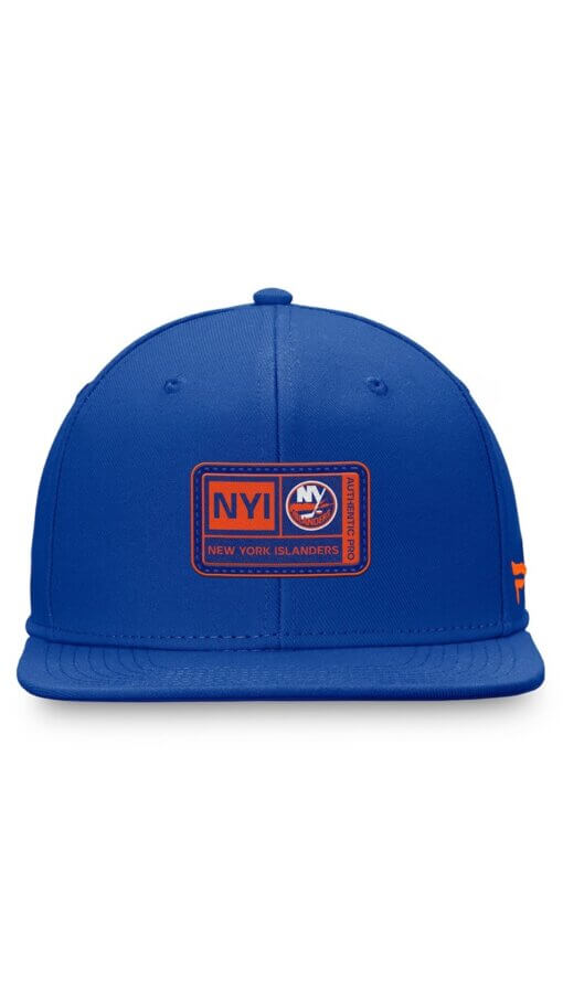 New York Islanders Fanatics Authentic Pro Training Camp Snapback Hat – Royal - Image 2
